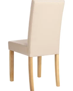 Sæt med 2 spisebordsstole BROADWAY Kunstlæder Beige
