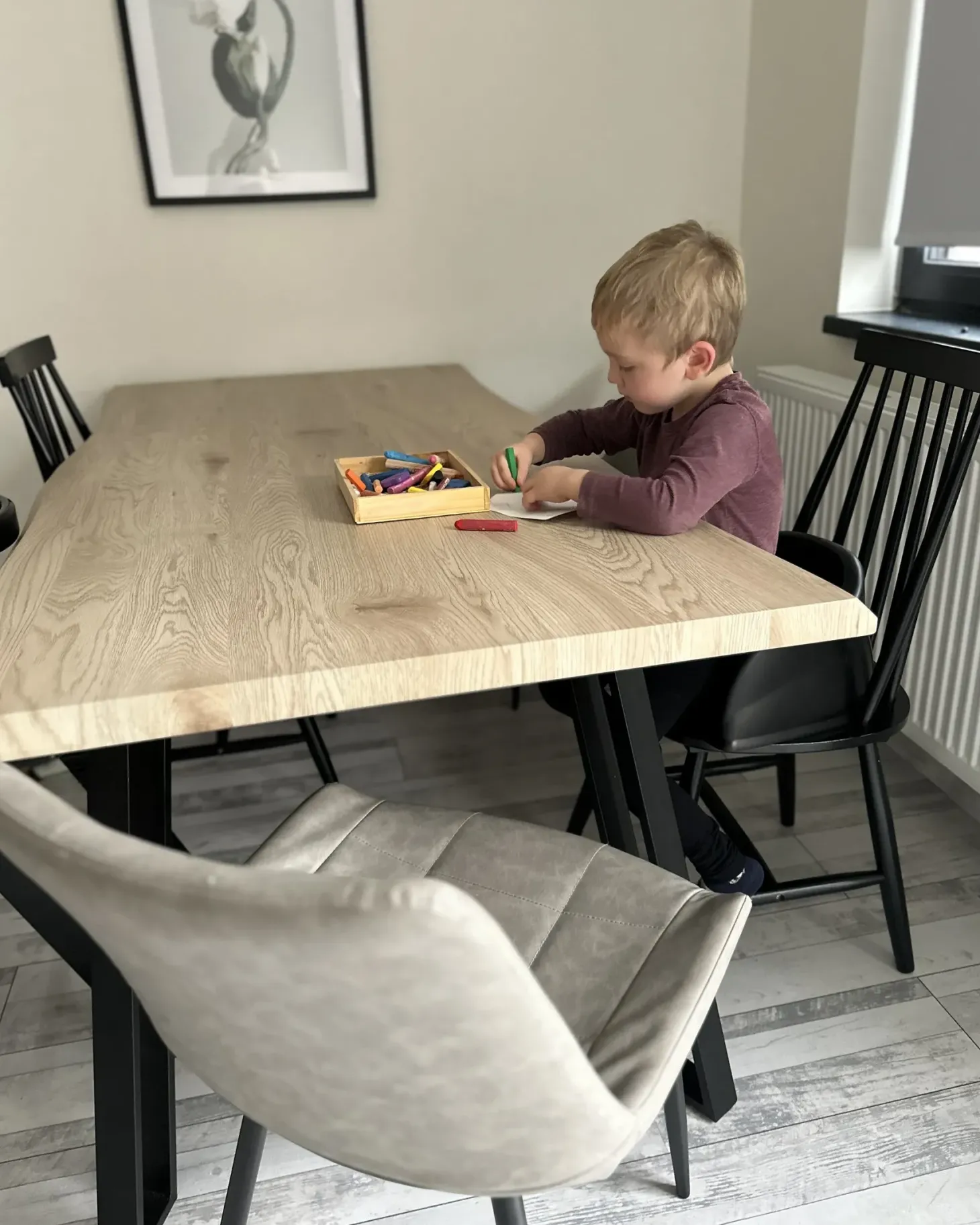 Sæt med 2 spisebordsstole BURBANK Træ Sort