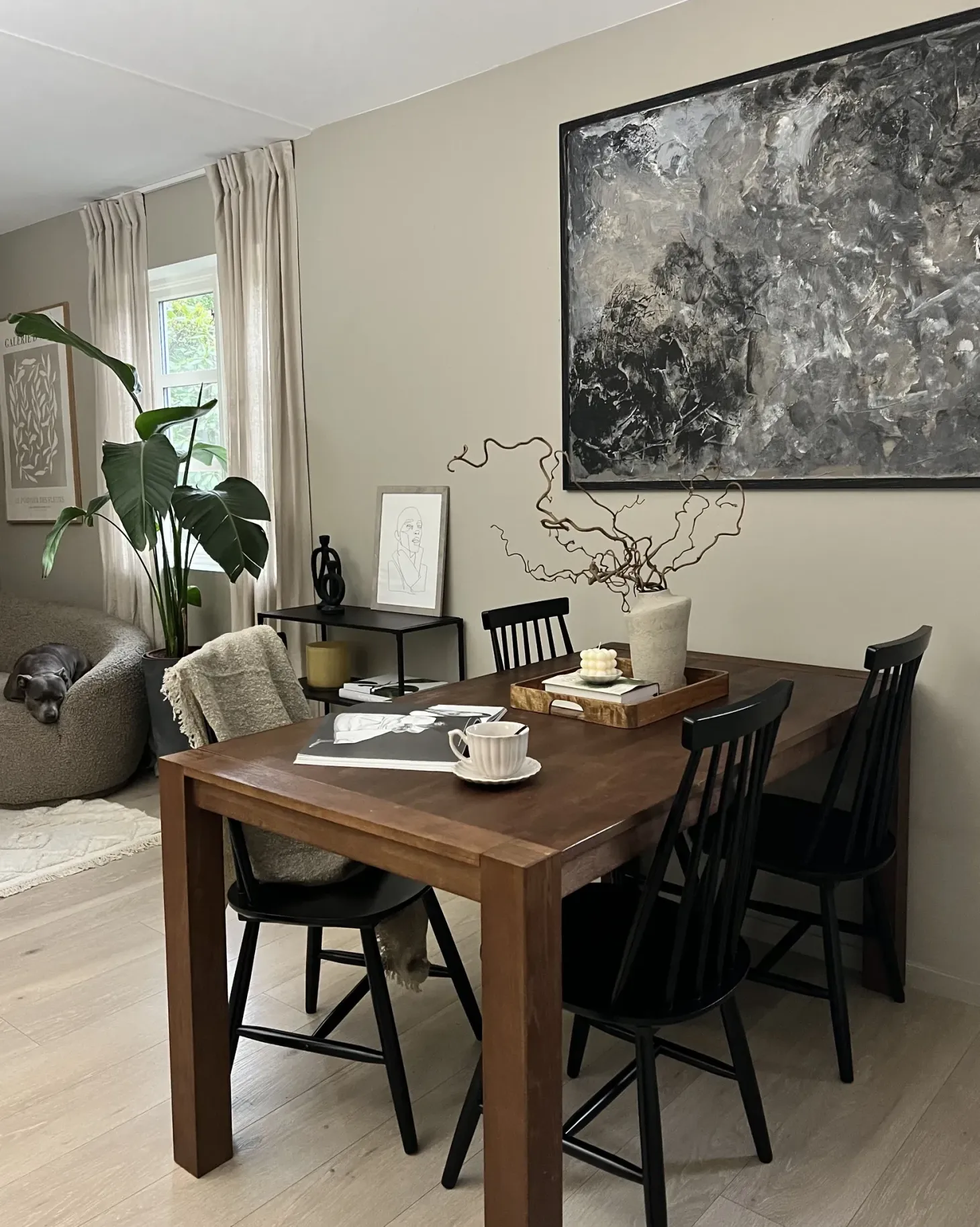 Sæt med 2 spisebordsstole BURBANK Træ Sort
