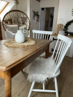 Sæt med 2 spisebordsstole BURGES Træ Hvid