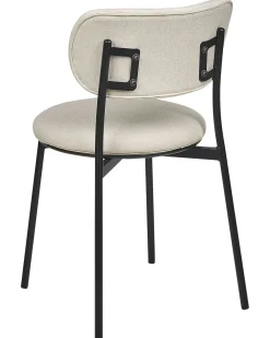 Sæt med 2 spisebordsstole CASEY Lys Beige