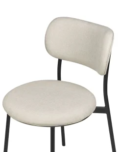 Sæt med 2 spisebordsstole CASEY Lys Beige