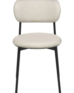 Sæt med 2 spisebordsstole CASEY Lys Beige