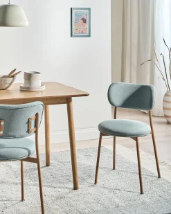 Sæt med 2 spisebordsstole CASEY Mintgrøn