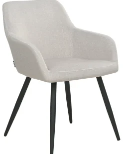 Sæt med 2 spisebordsstole CASMALIA Velour Brungrå