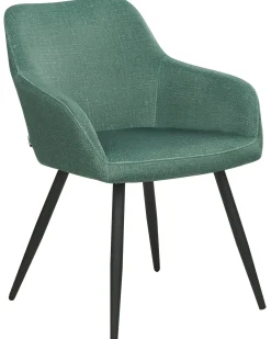 Sæt med 2 spisebordsstole CASMALIA Velour Mørkegrøn