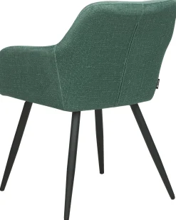 Sæt med 2 spisebordsstole CASMALIA Velour Mørkegrøn