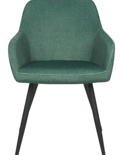Sæt med 2 spisebordsstole CASMALIA Velour Mørkegrøn