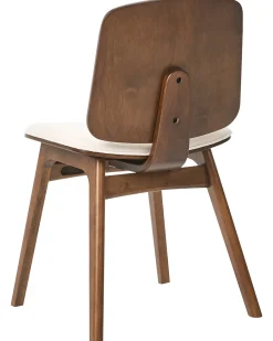 Sæt med 2 spisebordsstole CHARLESTON Træ Brun/lys beige