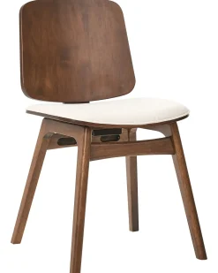 Sæt med 2 spisebordsstole CHARLESTON Træ Brun/lys beige