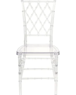 Sæt med 2 spisebordsstole CLARION Transparent