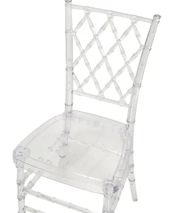 Sæt med 2 spisebordsstole CLARION Transparent