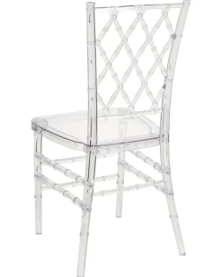Sæt med 2 spisebordsstole CLARION Transparent