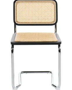 Sæt med 2 spisebordsstole CORDOVA Rattan Sort