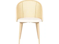 Sæt med 2 spisebordsstole CORNELL Metal Lys Beige