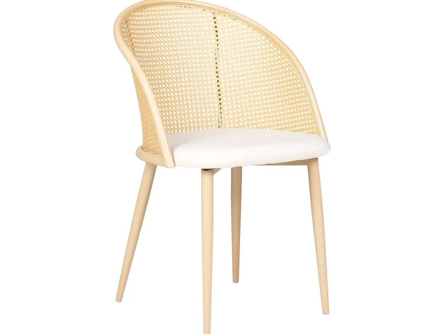 Sæt med 2 spisebordsstole CORNELL Metal Lys Beige