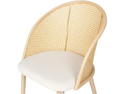 Sæt med 2 spisebordsstole CORNELL Metal Lys Beige