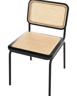 Sæt med 2 spisebordsstole CORVALLIS PE-rattan Sort