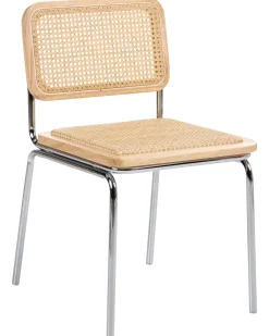 Sæt med 2 spisebordsstole CORVALLIS PE-rattan Lysebrun