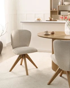 Sæt med 2 spisebordsstole COSO Lys Beige