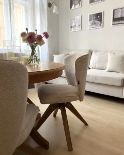 Sæt med 2 spisebordsstole COSO Lys Beige