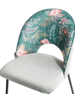 Sæt med 2 spisebordsstole COVELO Velour Mintgrøn