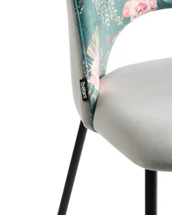 Sæt med 2 spisebordsstole COVELO Velour Mintgrøn