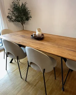 Sæt med 2 spisebordsstole COVELO Velour Grå