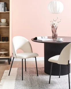 Sæt med 2 spisebordsstole COVELO Lys Beige