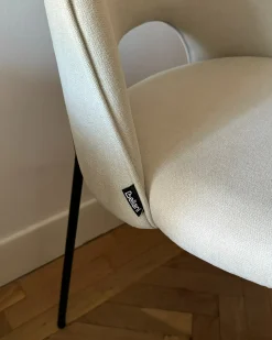 Sæt med 2 spisebordsstole COVELO Lys Beige