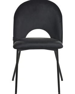 Sæt med 2 spisebordsstole COVELO Velour Sort
