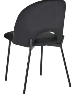 Sæt med 2 spisebordsstole COVELO Velour Sort