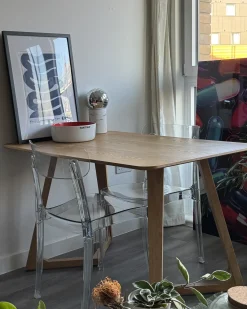 Sæt med 2 spisebordsstole COVINGTON Transparent