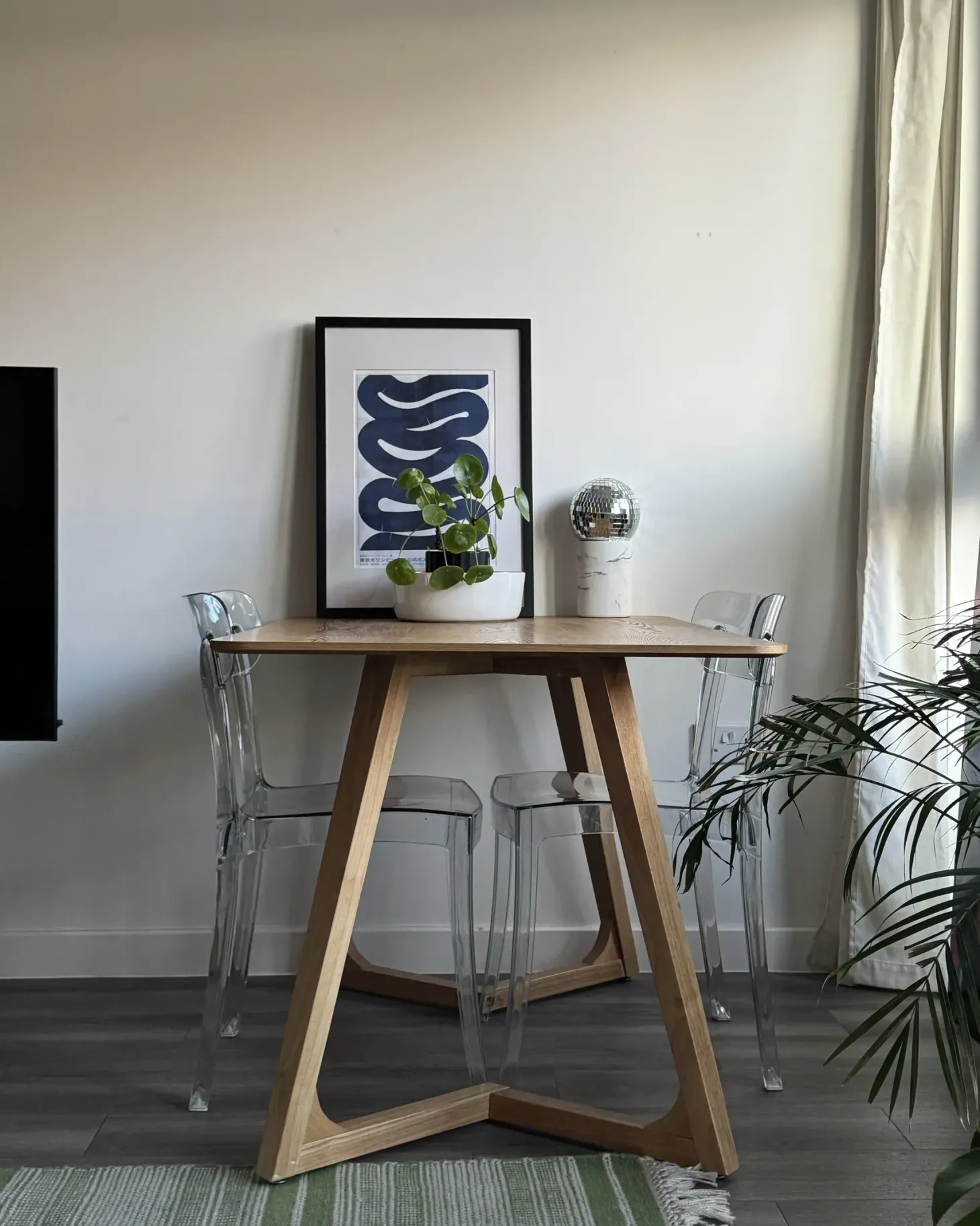 Sæt med 2 spisebordsstole COVINGTON Transparent