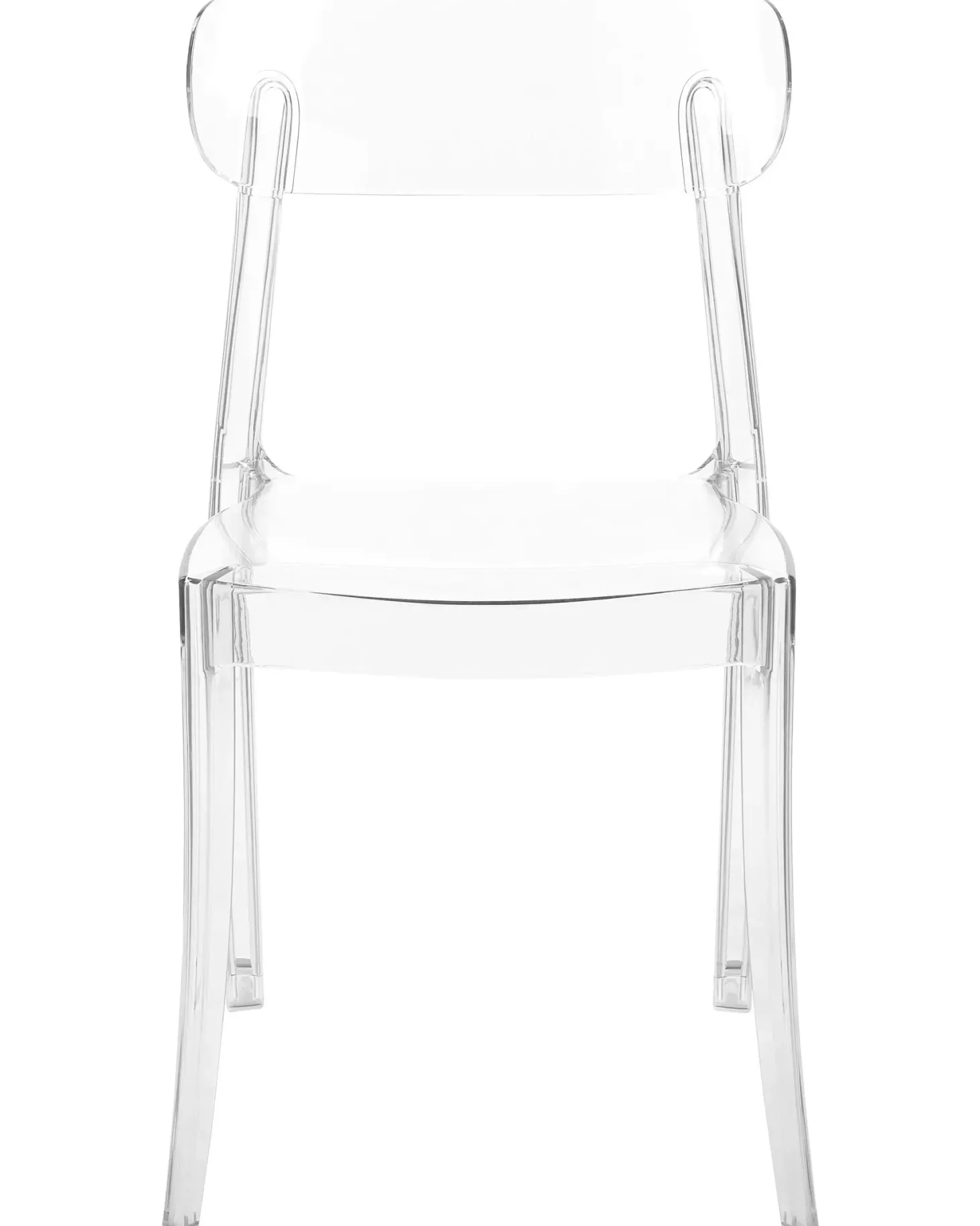 Sæt med 2 spisebordsstole COVINGTON Transparent