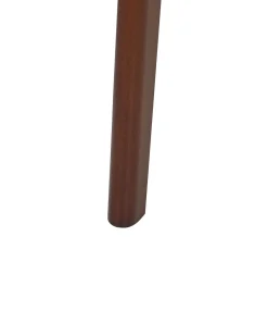 Sæt med 2 spisebordsstole CRAIG Træ Mørkebrun/beige