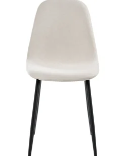 Sæt med 4 spisebordsstole CRANDALL Lys Beige