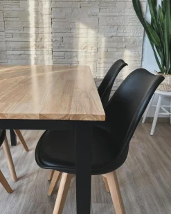 Sæt med 2 spisebordsstole DAKOTA II Sort