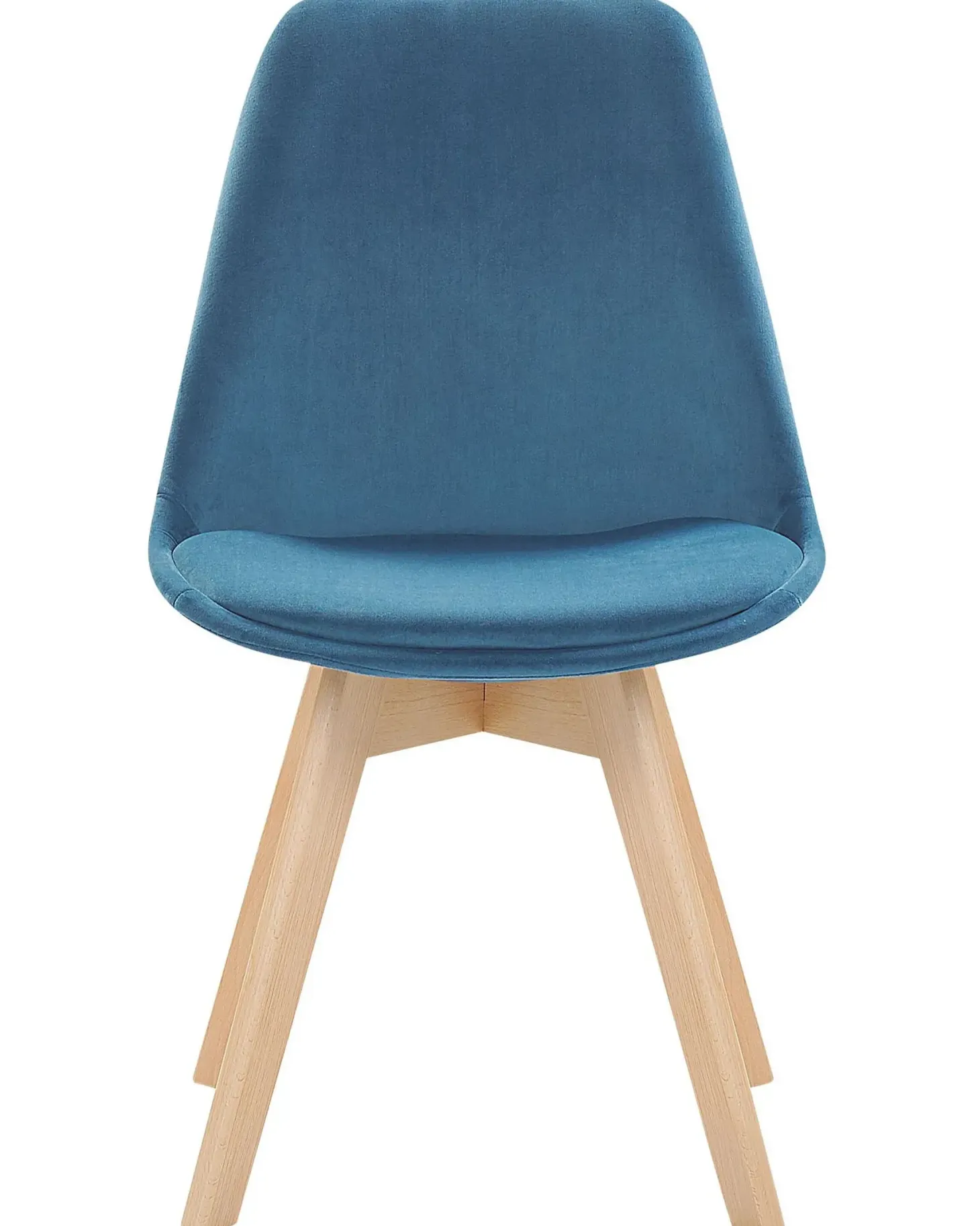 Sæt med 2 spisebordsstole DAKOTA II Velour Blå