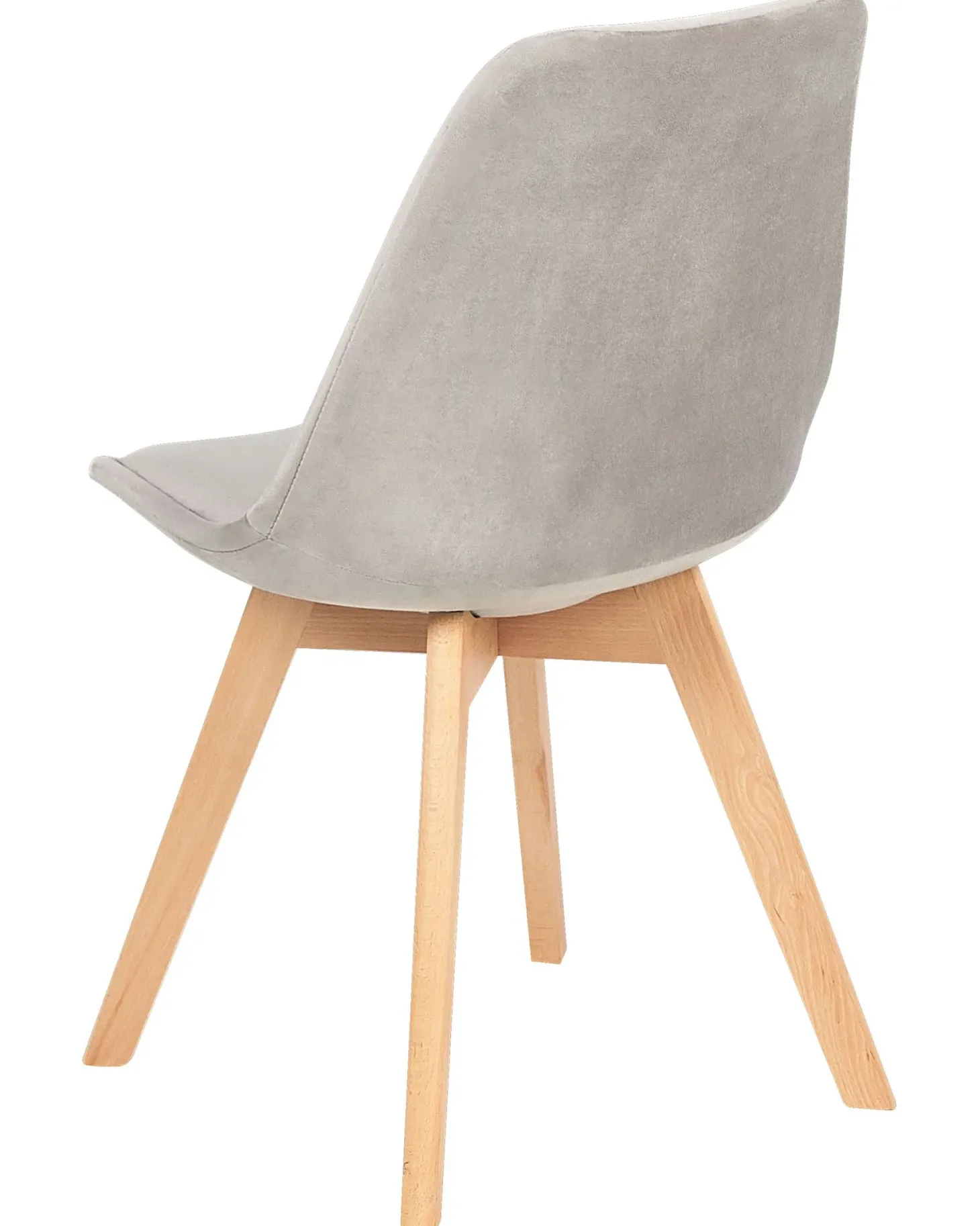 Sæt med 2 spisebordsstole DAKOTA II Velour Brungrå