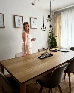 Sæt med 2 spisebordsstole DAKOTA II Velour Brungrå