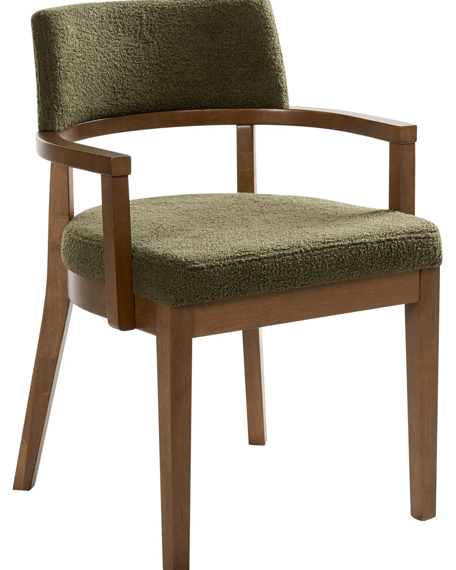 Sæt med 2 spisebordsstole DALBO Boucle Brun / Grøn