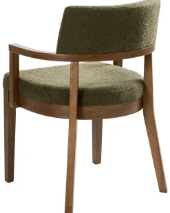 Sæt med 2 spisebordsstole DALBO Boucle Brun / Grøn