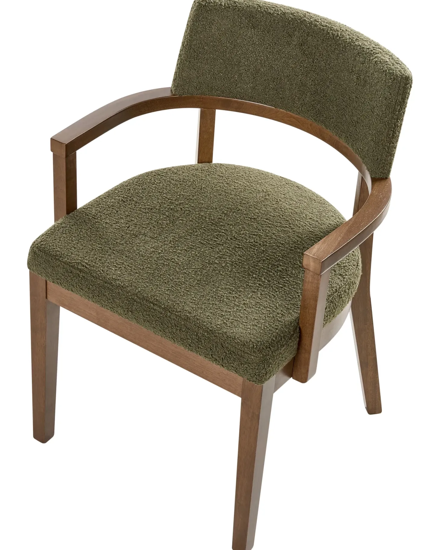 Sæt med 2 spisebordsstole DALBO Boucle Brun / Grøn