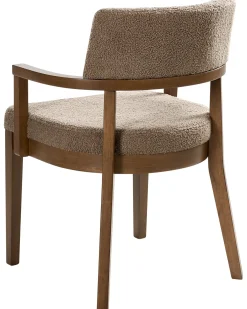 Sæt med 2 spisebordsstole DALBO Boucle Brun/taupe