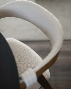 Sæt med 2 spisebordsstole DAY Boucle Mørkebrun/beige