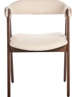 Sæt med 2 spisebordsstole DAY Boucle Mørkebrun/beige