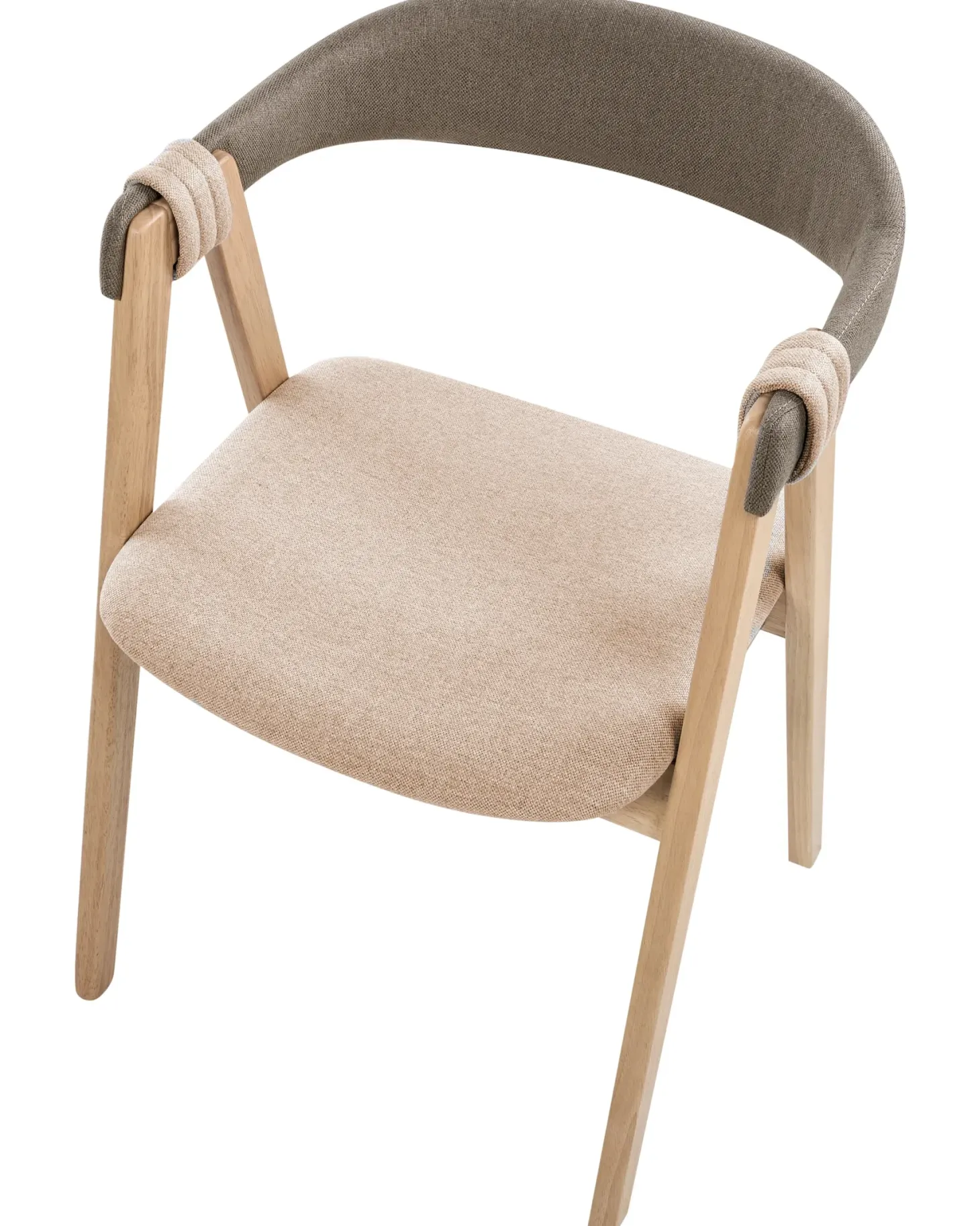 Sæt med 2 spisebordsstole DAY Lysebrun/taupe