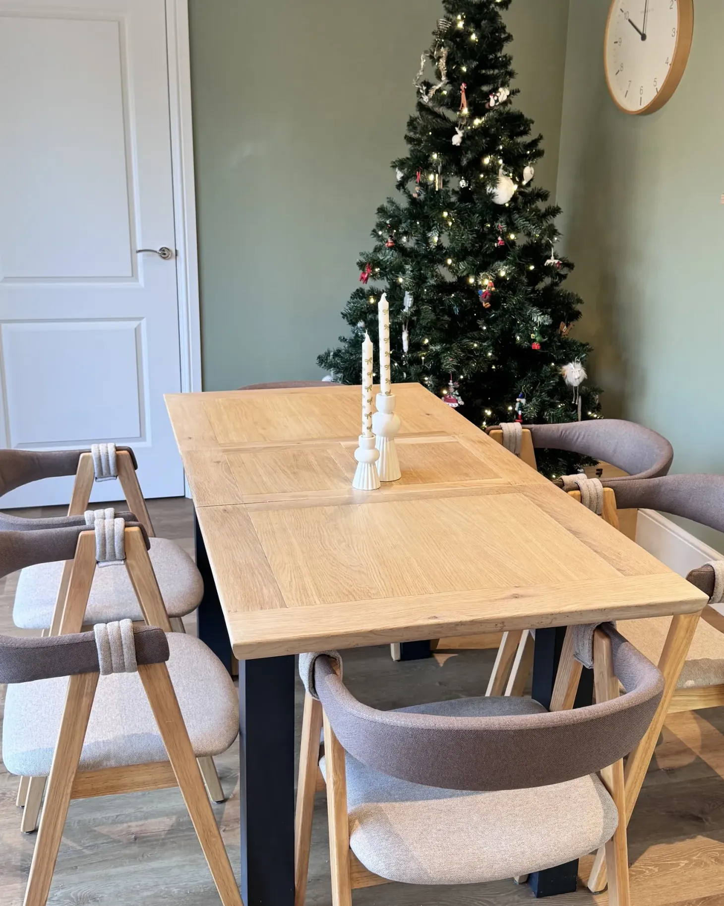 Sæt med 2 spisebordsstole DAY Lysebrun/taupe