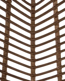 Sæt med 2 spisebordsstole DILLEY Rattan Brun